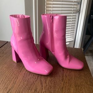 Pink booties